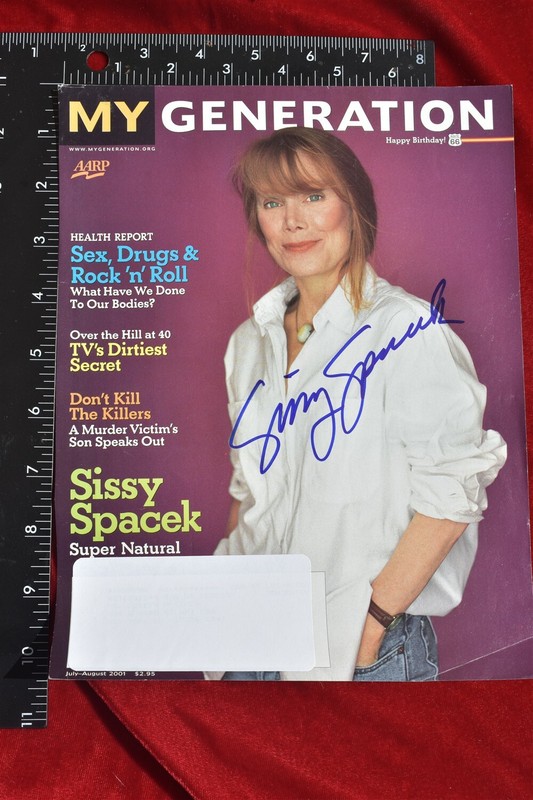  SISSY SPACEK my generation IN PERSON signed autograph photo Magazine cover