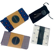 Sprezzabox Cotton Grand Frank, Black Rose Lapel Pin Boutonniere,Pocket Square