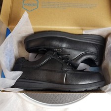 Nunn Bush Mens Cam-Strap Moc-Toe Lightweight Leather Black Tumble 10.5 W