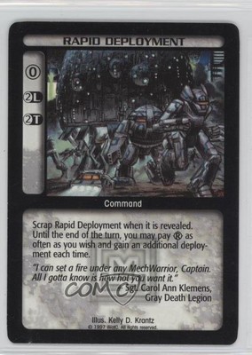 1996-98 Battletech CCG Rapid Deployment 2s8
