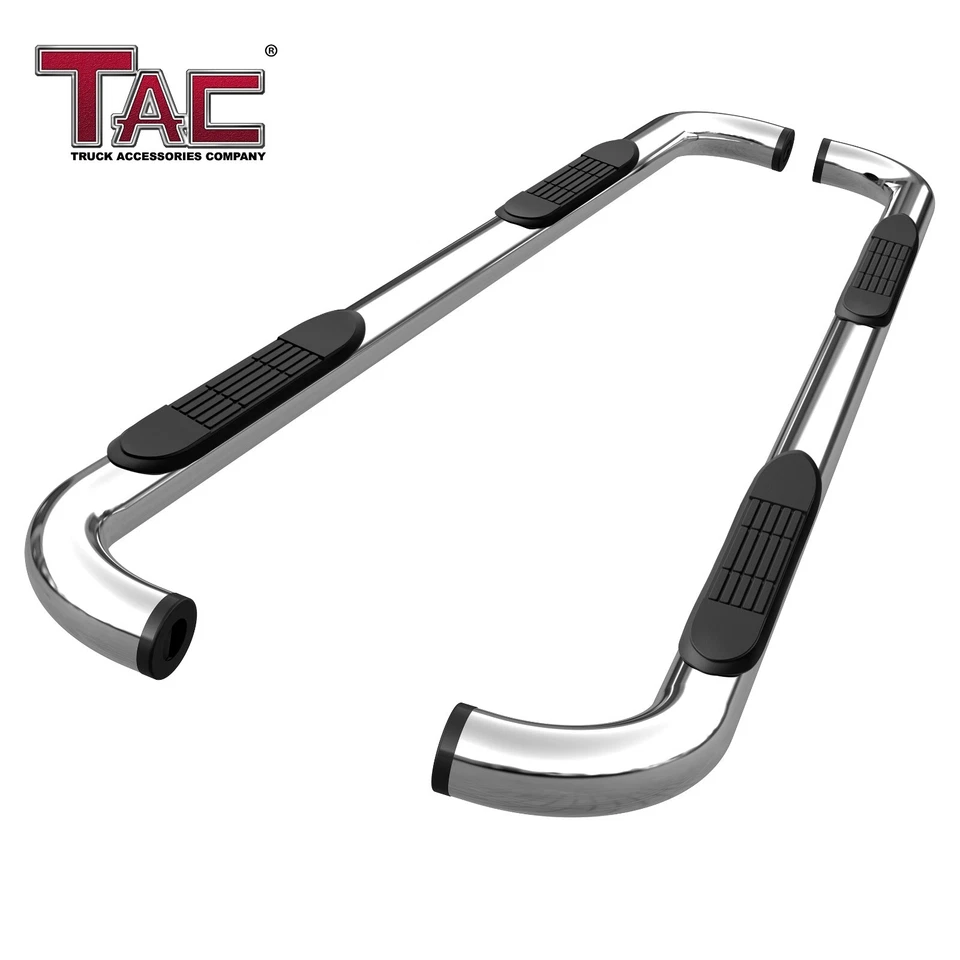 3" S/S Side Step Rails for 99-16 Ford F250/350/450/550 Super Duty Super Cab Foto 2 de 4