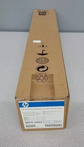 HP Q8920-30003 Premium Plus  SATIN PHOTO PAPER 24” X 15 Ft  BRAND NEW In Box 