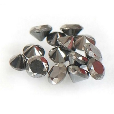 5x Black Diamond Natural Extra Fine 1 -1.10mm0.01ct - Round AAA+ Grade