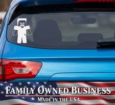 Minecraft Decal: Steve Character- Vinyl Car, Truck, SUV