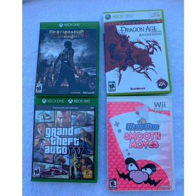 Xbox One Wii Xbox 360 Video Bundle   GTA, WarioWare, Dead Rising, Dragon Age