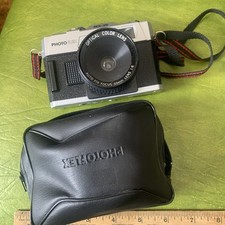 Vintage NOS Photo Flex MX-35 35mm Film Camera In Original Leather Case