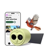 Hibird 4K HD Smart Bird Feeder Camera Solar Powered, 2.4G/5G Dual WiFi Wirele...