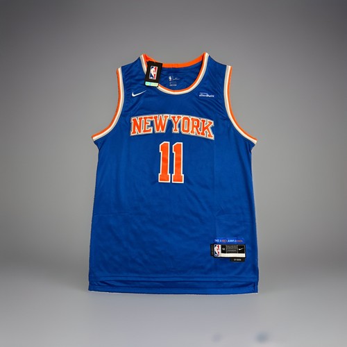 Customized Nike swingman blue NBA  finals Brunson NY Knicks jersey size 50