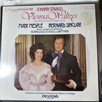 Mesple/Sinclair/Doussard J.STRAUSS Vienna Waltzes - Connoisseur Society SEALED