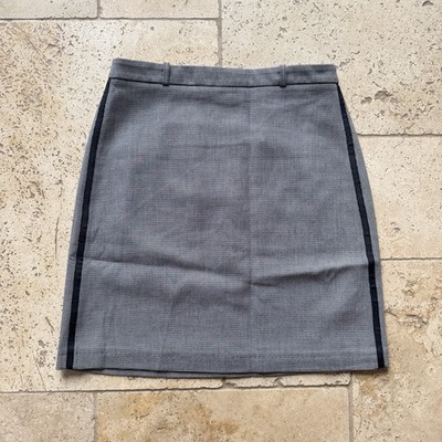 Esprit Womens Skirt Size 10 BNWT Black Grey Houndstooth Check Smart Pencil Mini