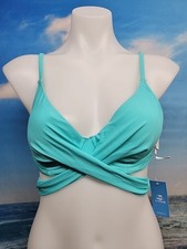 NWT Cupshe Women's Bikini Top Size Small Blue Color