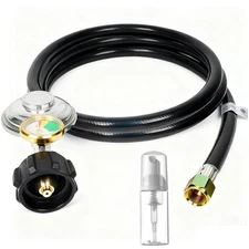 Propane Regulator Hose with Propane Tank Pressure Gauge for Weber Blackstone ...