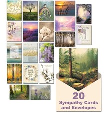 Leanin' Tree With Sincere Sympathy, 20 Bulk Sympathy Cards | Made in USA, wit...