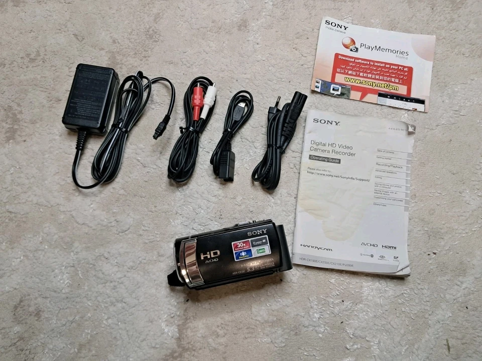 Sony Handycam HDR-CX190E Digital Video Camera Recorder Camcorder Retro Black - Image 4 of 4