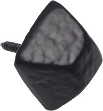 Merriway BH02028 (10 Pcs) Antique Iron Door Stud Screw-In Black 19 mm