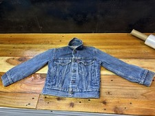 Vintage Levi's Denim Trucker Jacket Youth Size 8 Blue Button 80s USA Classic