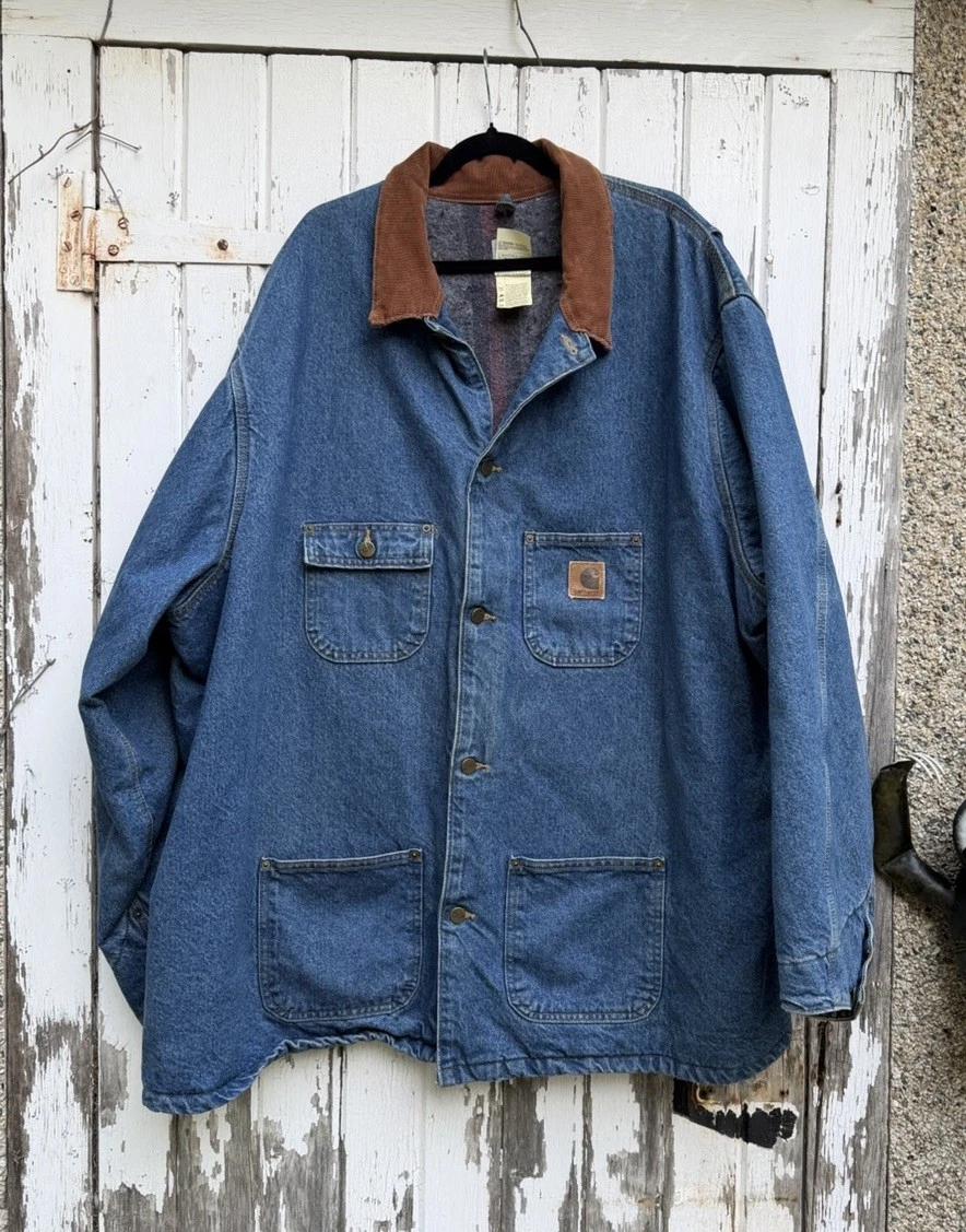 Carhartt Denim Big & Tall Coats, Jackets & Vests for Men for Sale