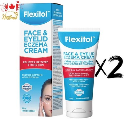 Flexitol Face & Eyelid Eczema Cream 40g ×2 | Moisturising Relief for Eczema