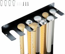 Bat Rack: Wall-Mounted Baseball  Softball Holder - Rack 1pcs, black