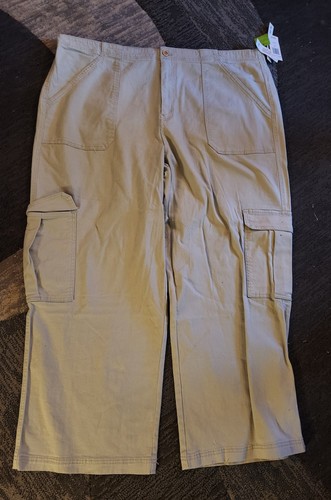 Tinseltown Girls Juniors Size 3x Light Khaki/Beige Cargo Pants NWT Wide Leg - Picture 5 of 6