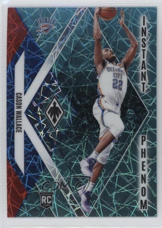 2023-24 Panini Phoenix Instant Phenom Teal Lazer Cason Wallace #7 0w8f