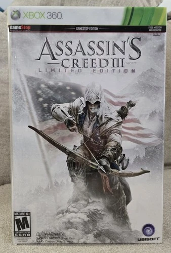 Assassin's Creed III 3 Gamestop Limited Edition Game Xbox 360