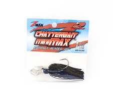 Zman Chatterbait Mini Max Sinking Lure 3/8 Oz Black Blue (8866)