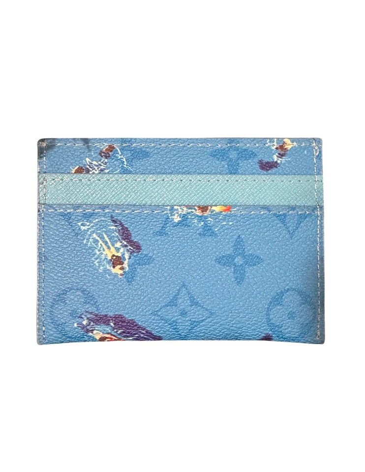 Cartera LV Louis Vuitton Tarjetero Azul Laguna Piscina Foto 2 de 3