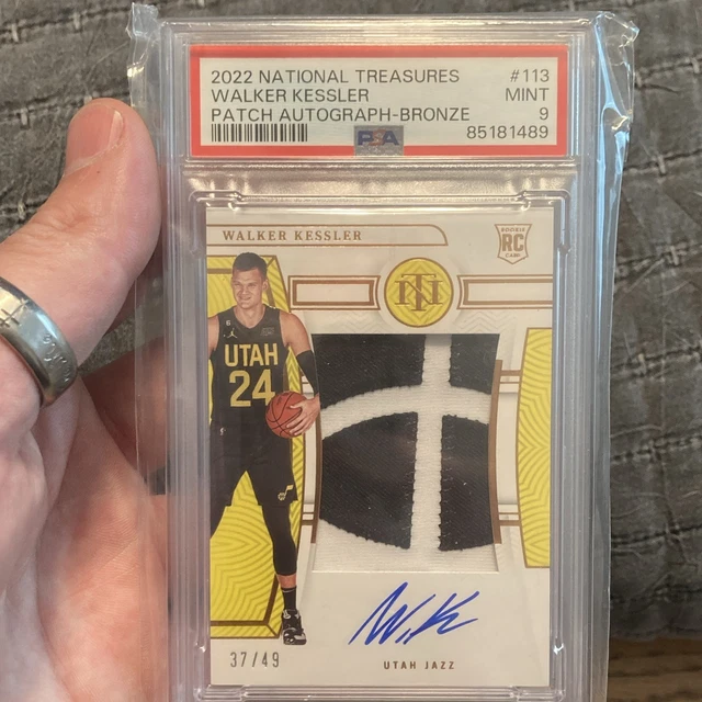 Walker Kessler PSA 9 National Treasures RPA Auto Patch /49 Los Angeles Lakers