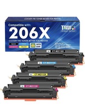 206X Toner Cartridges 4 Pack Compatible for HP M283fdw M283cdw High Yield