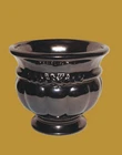 HAEGER Vintage Metallic Bronze Glazed Planter Pottery Vase MCM Style Retro