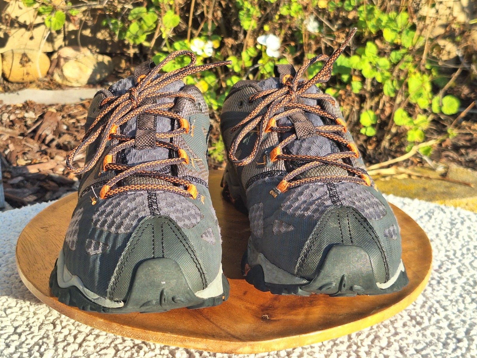 Scarpe da trekking Merrell Grassbow Air basse grigio scuro arancione J24725 da uomo taglia 13