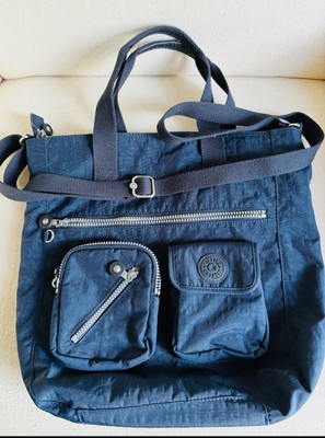 KIPLING DEFEA navy blue Crossbody MESSENGER Large Tote handbag 