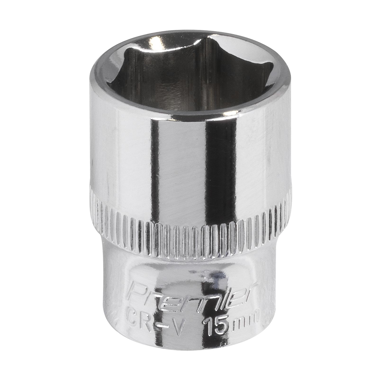Sealey WallDrive Socket 15mm 3/8"" Square Drive Fully Polished Socket Set SP3815
