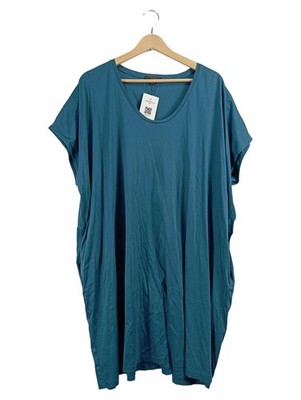 COS Damen Freizeitkleid Oversize Kleid Petrol Gr. 40/L Baumwolle