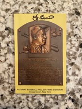 YOGI BERRA SIGNED HALL OF FAME PLAQUE HOF POST CARD AUTOGRAPH - YANKEES