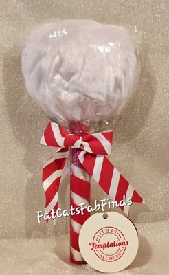 Temptations TWISTED PEPPERMINT Shimmer Body Powder Puff RARE Bath & Body Works 