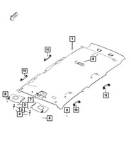 Genuine Mopar Visor Left 7ES65MS7AA