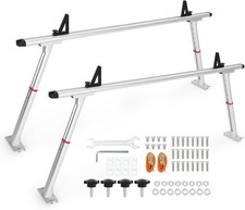 Adjustable Aluminum Truck Ladder Rack 35.471 In 800lb Pickup Bed Cargo System