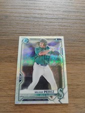 2021 Bowman Chrome - Prospects Shimmer Refractor - #BCP-215 Milkar Perez