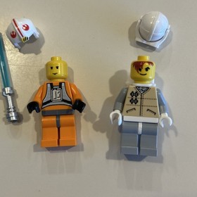 Lego Star Wars Minifigure Lot - Luke Skywalker & Rebel Hoth Trooper 4500