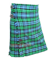 Scottish Traditional Campbell Ancient Tartan 8 Yard Kilt For Men's - Custom Size