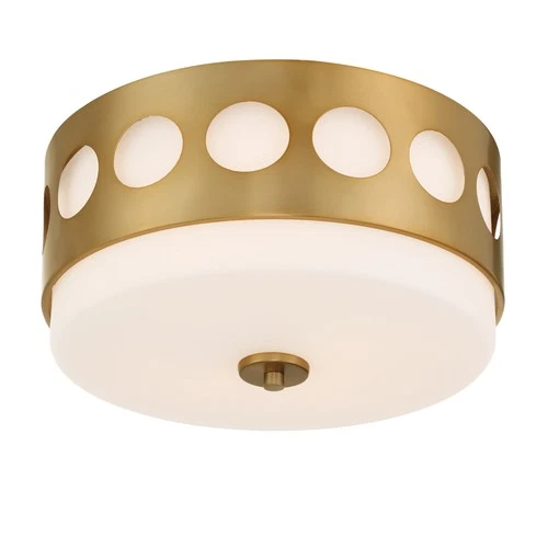 Crystorama Lighting Group KIR-B8100 Kirby 2 Light 13"W Flush - Gold - Picture 7 of 12