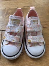 Converse Baby Girl Toddler Trainers Shoes Spring Road Gold Uk 6 Kids