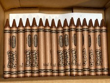 16 JUMBO Crayola Crayons brown