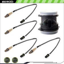 For Mercedes-Benz ML320 ML350 4pcs Oxygen o2 02 Sensor + Mass Airflow MAF Sensor