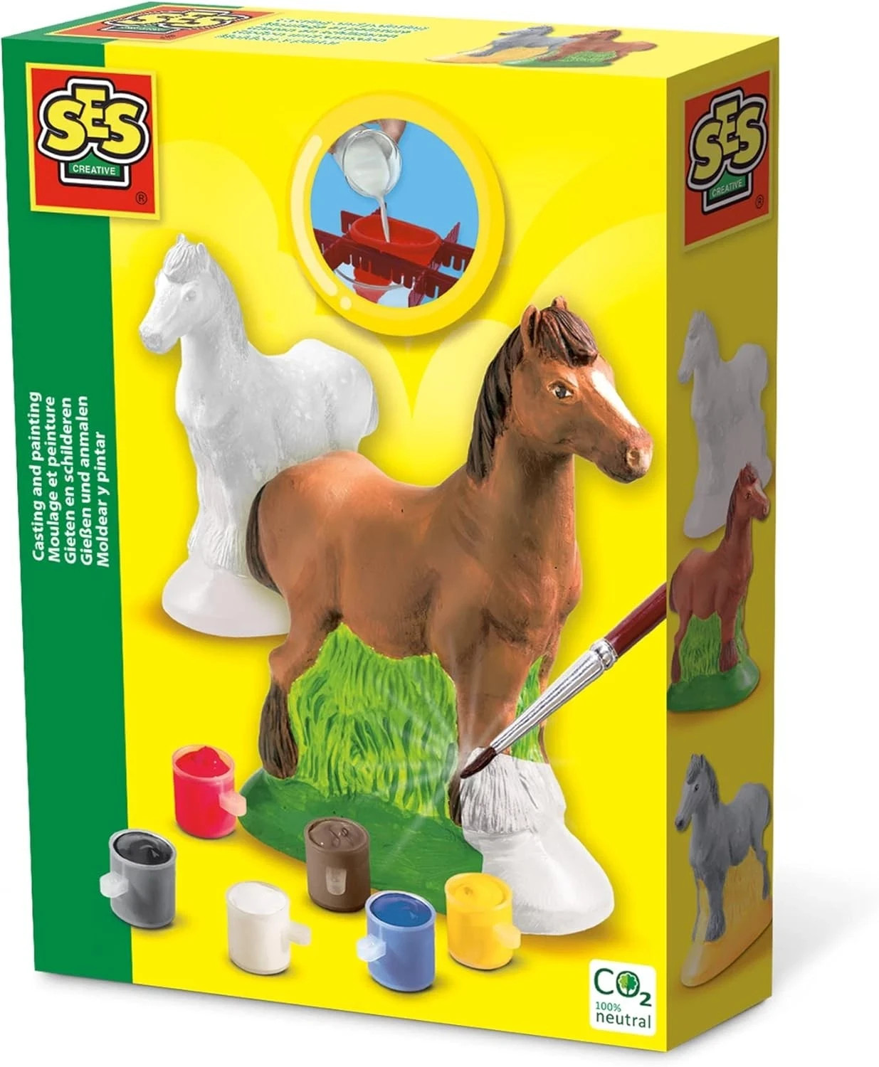 SES Creative Casting & Painting Kit Horse, Mould and Paint Pottery *BRAND NEW*