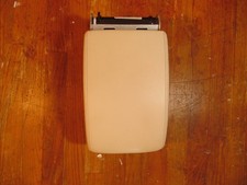 2009-2017 Volkswagen Tiguan Center Console Armrest Beige Leather Sliding Lid Oem