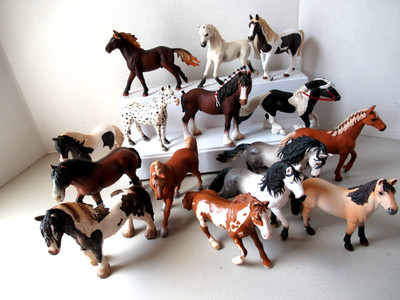 Schleich Horses A Great Variety! Some with Braids and Some Retired A Unique Lot!