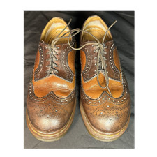 Dr. Martens Vintage 3989 Brown Leather Brogue Men  s Wingtips UK 7 Oxford England